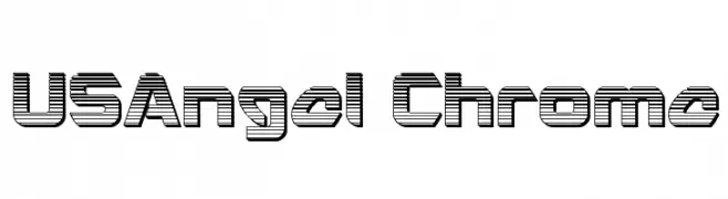 USAngel Chrome  Free Fonts Download