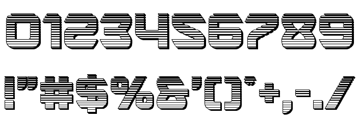 USAngel Chrome Font OTHER CHARS