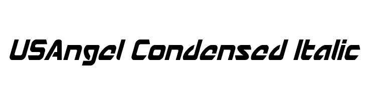 USAngel Condensed Italic  les polices de caractères gratuit tlcharger