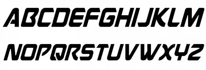 USAngel Condensed Italic Fonte MAIÚSCULAS