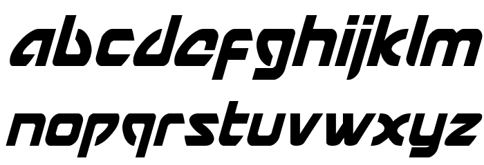 USAngel Condensed Italic Font LOWERCASE
