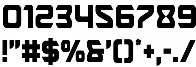 USAngel Condensed Font OTHER CHARS