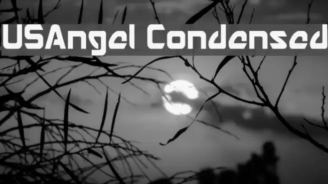 USAngel Condensed Font examples