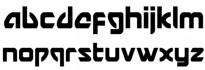 USAngel Condensed Caratteri MINUSCOLO
