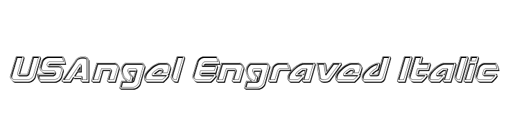 USAngel Engraved Italic  Descarca Fonturi Gratis