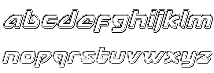 USAngel Engraved Italic Font LOWERCASE