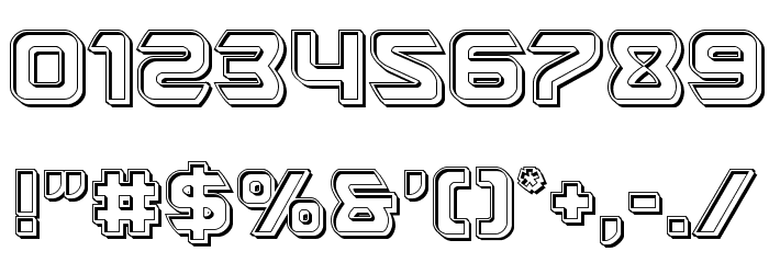 USAngel Engraved Font OTHER CHARS