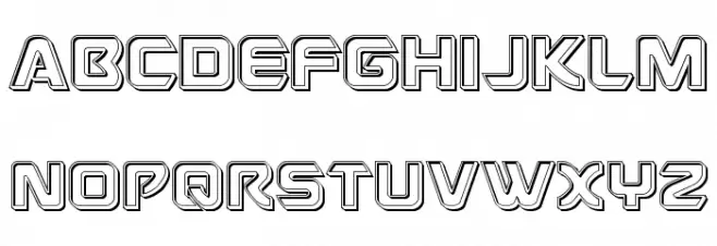 USAngel Engraved Шрифта ВЕРХНИЙ