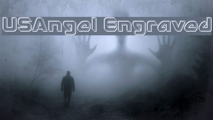 USAngel Engraved Font examples