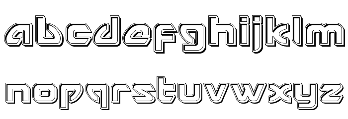 USAngel Engraved Font LOWERCASE