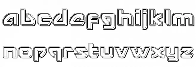 USAngel Engraved Font LOWERCASE