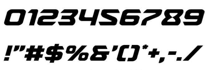 USAngel Expanded Italic Font OTHER CHARS