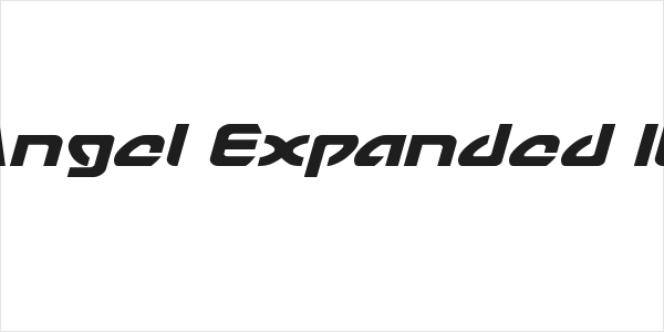 USAngel Expanded Italic Logo