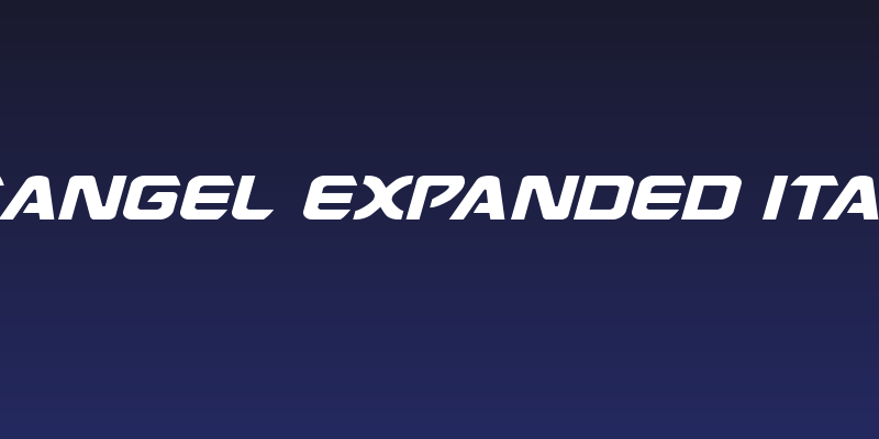 USAngel Expanded Italic Social Header