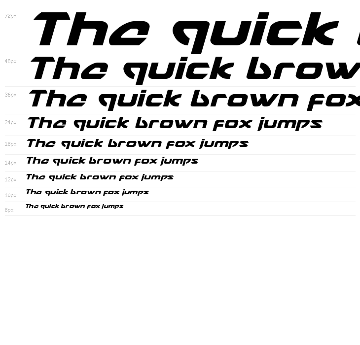 USAngel Expanded Italic Waterfall