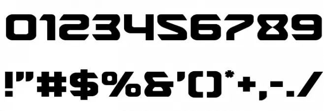 USAngel Expanded Font OTHER CHARS