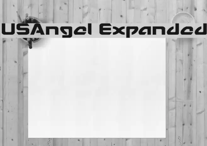 USAngel Expanded Font examples