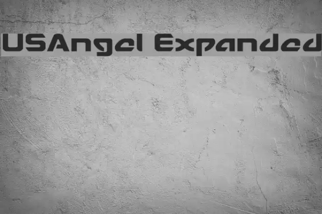 USAngel Expanded Font examples