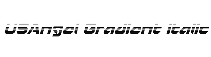 USAngel Gradient Italic  नि: शुल्क फ़ॉन्ट्स डाउनलोड