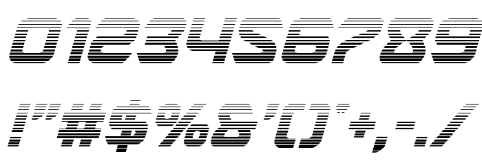 USAngel Gradient Italic Font OTHER CHARS