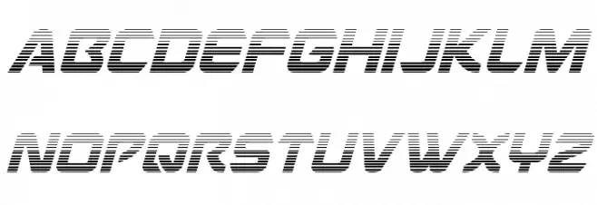 USAngel Gradient Italic Fonte MAIÚSCULAS