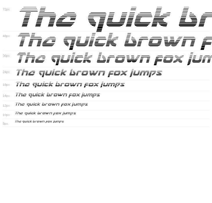 USAngel Gradient Italic Waterfall