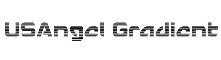 USAngel Gradient  Free Fonts Download