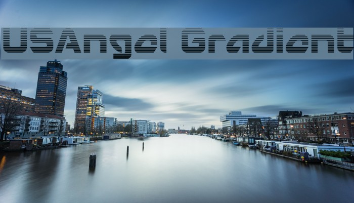 USAngel Gradient Font examples