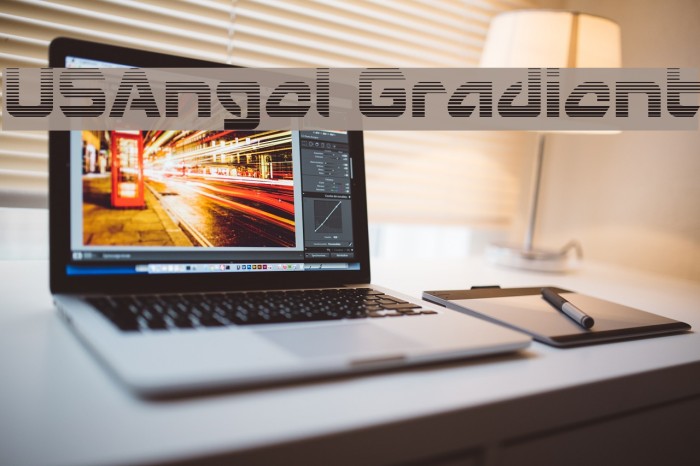 USAngel Gradient Font examples