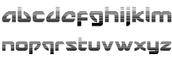 USAngel Gradient Font LOWERCASE