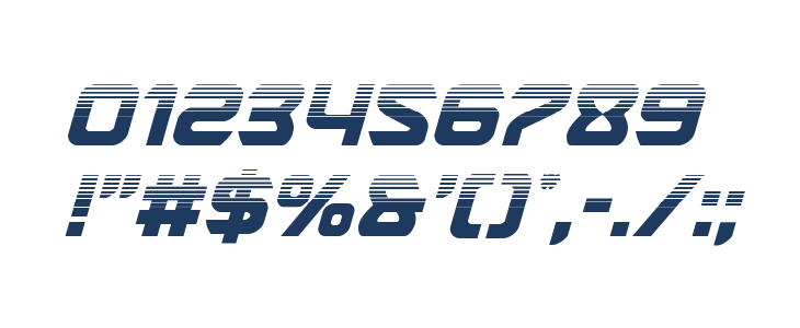 USAngel Halftone Italic Other Characters