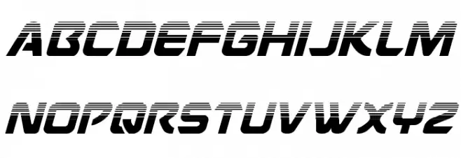 USAngel Halftone Italic फ़ॉन्ट अपरकेस