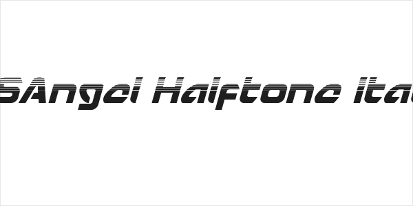 USAngel Halftone Italic Logo