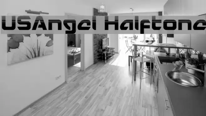 USAngel Halftone Font examples