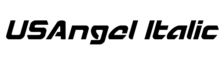 USAngel Italic  font caratteri gratis