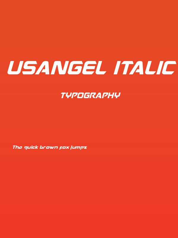 USAngel Italic Poster