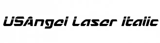 USAngel Laser Italic  Descarca Fonturi Gratis