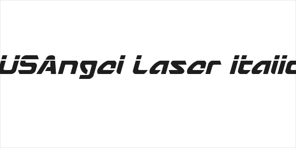 USAngel Laser Italic Logo