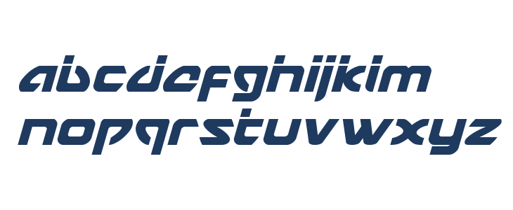 USAngel Laser Italic Lowercase