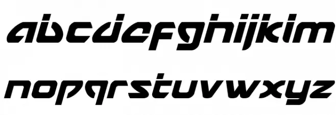 USAngel Laser Italic Caratteri MINUSCOLO