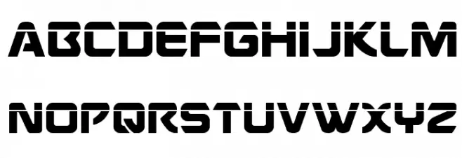 USAngel Laser Font UPPERCASE