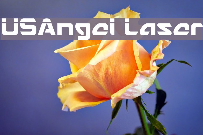 USAngel Laser Font examples