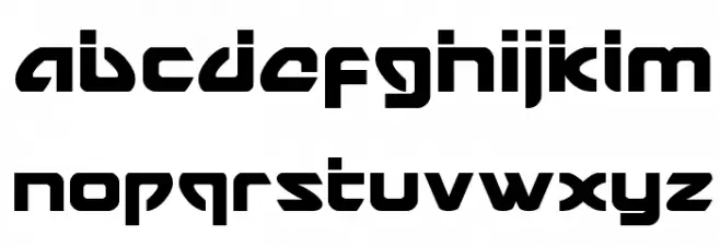 USAngel Laser Font LOWERCASE