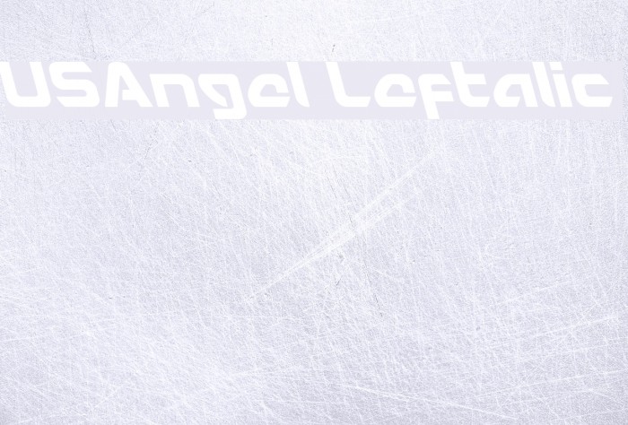 USAngel Leftalic Font examples