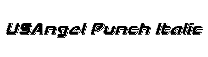 USAngel Punch Italic  Descarca Fonturi Gratis