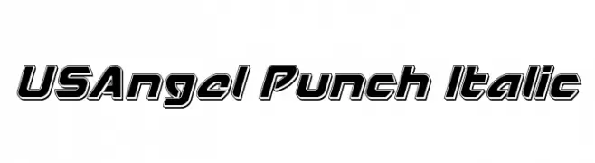 USAngel Punch Italic  नि: शुल्क फ़ॉन्ट्स डाउनलोड