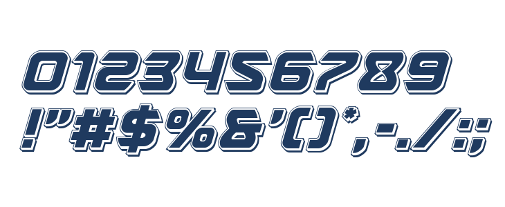 USAngel Punch Italic Other Characters
