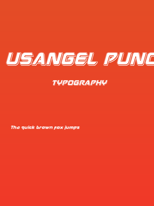 USAngel Punch Italic Poster