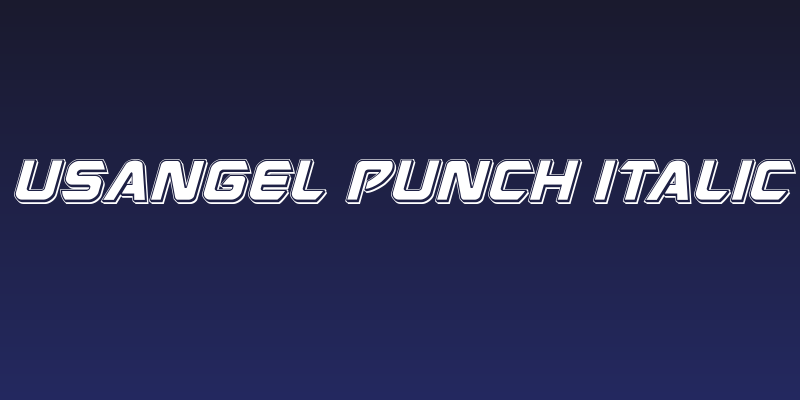 USAngel Punch Italic Social Header