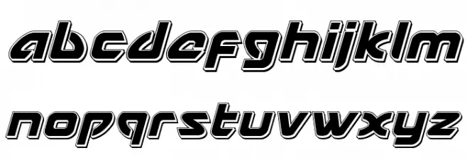USAngel Punch Italic Caratteri MINUSCOLO